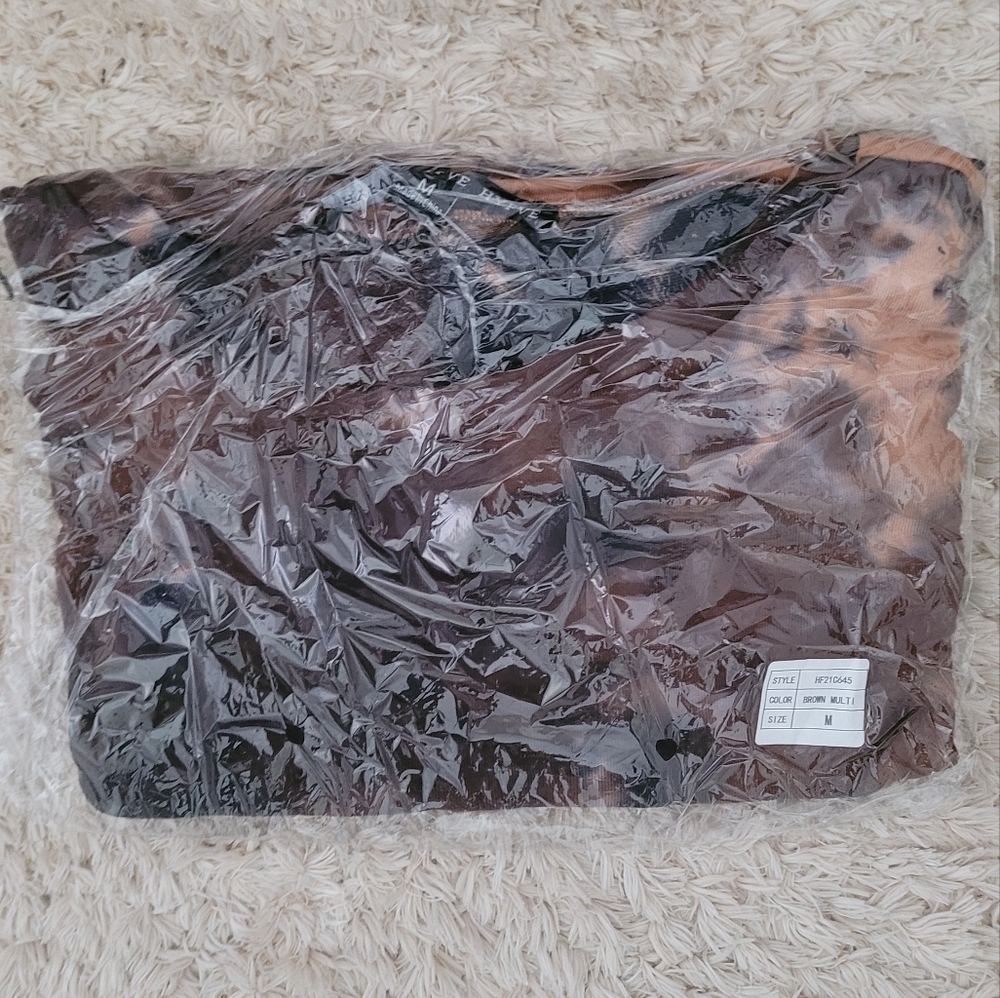 Brand New Tie Dye Cropped Sweatshirt - Picture 2 of 4